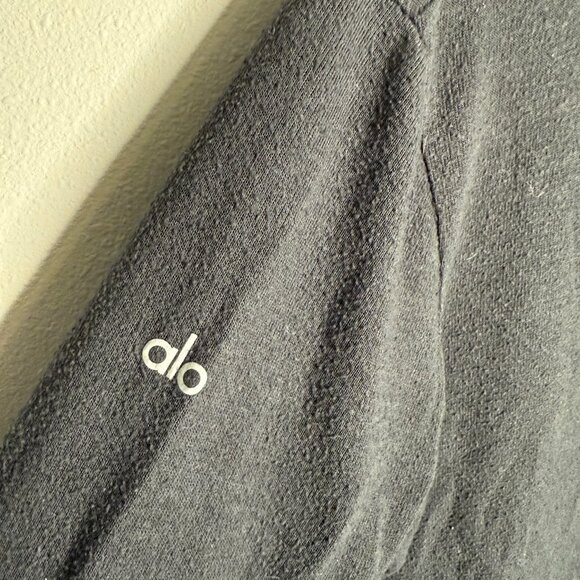 ALO Yoga Women's Gray Glimpse Long Sleeve Sweater Top - Size L large‎ - Picture 4 of 5
